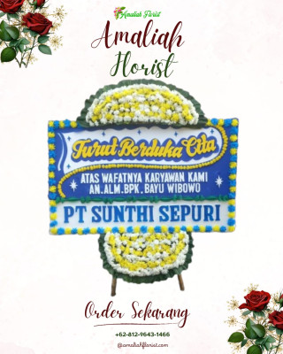 Papan Bunga Duka di Deblod Sundoro